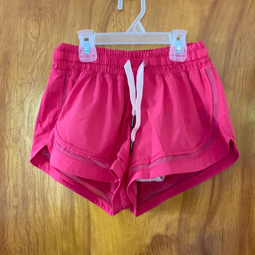 Pink Lululemon shorts